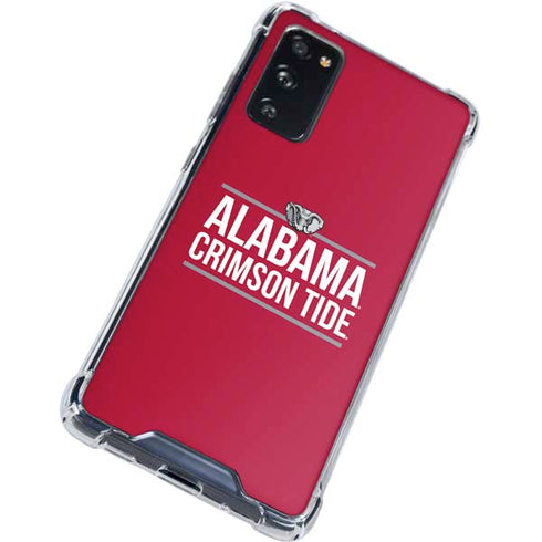 University of Alabama Crimson Tide Galaxy S20 FE Clear Case